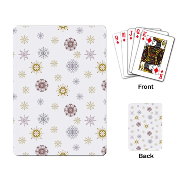 Magic Snowflakes Playing Cards Single Design (Rectangle)