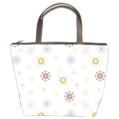 Magic Snowflakes Bucket Bag by SychEva