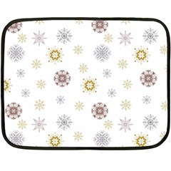 Magic Snowflakes Double Sided Fleece Blanket (mini)  by SychEva