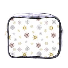 Magic Snowflakes Mini Toiletries Bag (one Side) by SychEva