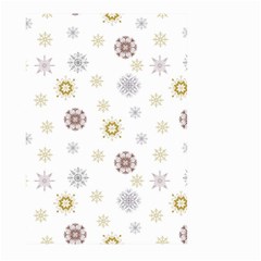 Magic Snowflakes Large Garden Flag (two Sides) by SychEva