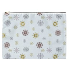 Magic Snowflakes Cosmetic Bag (xxl) by SychEva