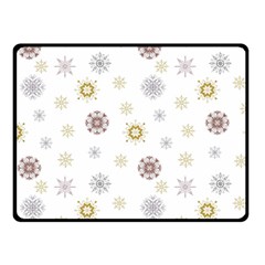 Magic Snowflakes Double Sided Fleece Blanket (small)  by SychEva