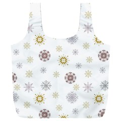 Magic Snowflakes Full Print Recycle Bag (xxxl) by SychEva