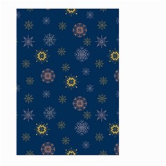 Magic Snowflakes Large Garden Flag (two Sides) by SychEva