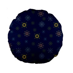 Magic Snowflakes Standard 15  Premium Round Cushions by SychEva