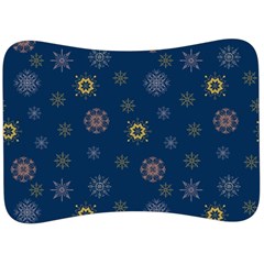 Magic Snowflakes Velour Seat Head Rest Cushion by SychEva