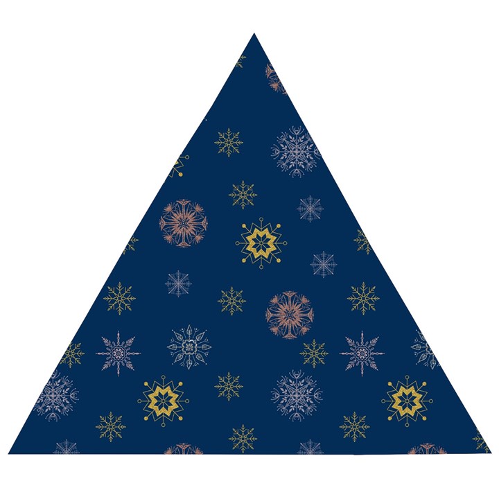 Magic Snowflakes Wooden Puzzle Triangle