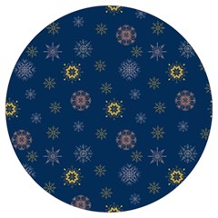 Magic Snowflakes Round Trivet