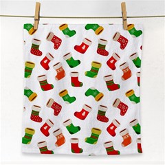 Christmas Socks  Face Towel by SychEva