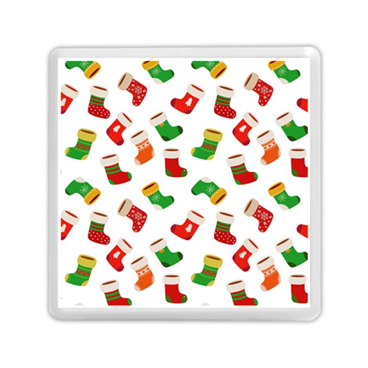 Christmas socks  Memory Card Reader (Square)