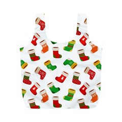 Christmas Socks  Full Print Recycle Bag (m) by SychEva