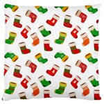 Christmas socks  Large Flano Cushion Case (One Side) Front