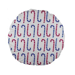 Christmas Candy Standard 15  Premium Flano Round Cushions by SychEva