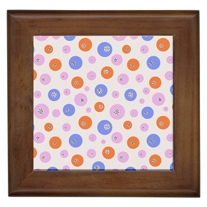 Colorful Balls Framed Tile