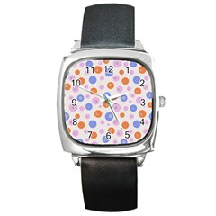 Colorful Balls Square Metal Watch by SychEva