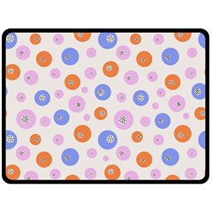 Colorful Balls Fleece Blanket (large)  by SychEva