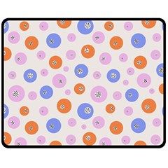 Colorful Balls Fleece Blanket (medium)  by SychEva