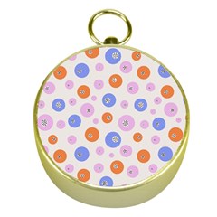 Colorful Balls Gold Compasses by SychEva