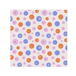 Colorful Balls Small Satin Scarf (Square) Front