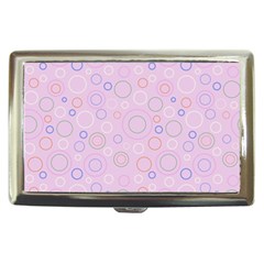 Multicolored Circles On A Pink Background Cigarette Money Case by SychEva