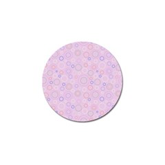 Multicolored Circles On A Pink Background Golf Ball Marker (10 Pack) by SychEva