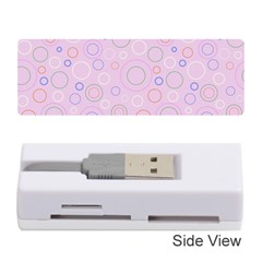 Multicolored Circles On A Pink Background Memory Card Reader (stick) by SychEva