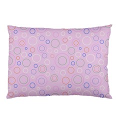 Multicolored Circles On A Pink Background Pillow Case (two Sides) by SychEva