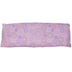 Multicolored Circles On A Pink Background Body Pillow Case Dakimakura (two Sides) by SychEva