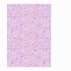 Multicolored Circles On A Pink Background Small Garden Flag (two Sides)