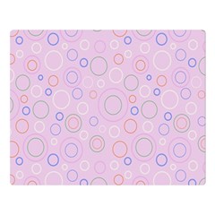 Multicolored Circles On A Pink Background Double Sided Flano Blanket (large)  by SychEva