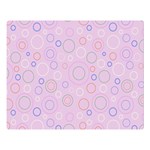 Multicolored Circles On A Pink Background Double Sided Flano Blanket (Large)  80 x60  Blanket Front