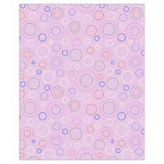 Multicolored Circles On A Pink Background Drawstring Bag (small) by SychEva