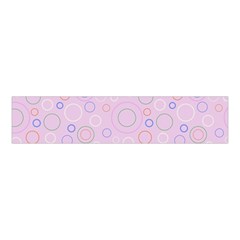 Multicolored Circles On A Pink Background Velvet Scrunchie by SychEva