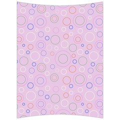 Multicolored Circles On A Pink Background Back Support Cushion by SychEva