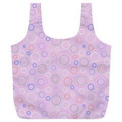 Multicolored Circles On A Pink Background Full Print Recycle Bag (xxxl) by SychEva