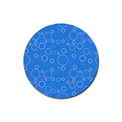 Circles Rubber Coaster (round) by SychEva