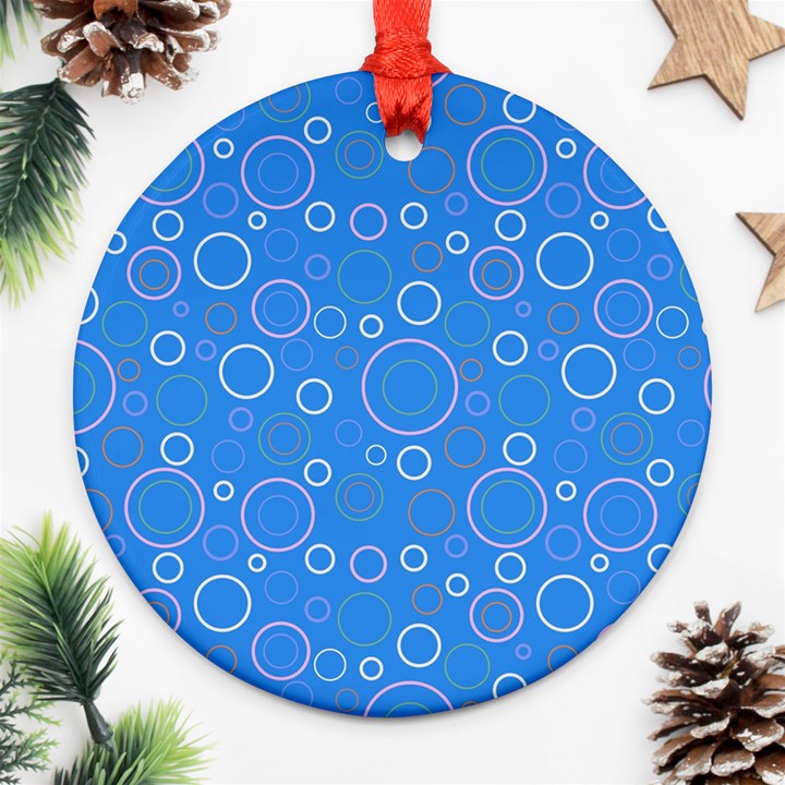 Circles Round Ornament (Two Sides)