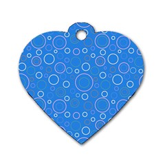 Circles Dog Tag Heart (one Side) by SychEva