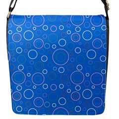 Circles Flap Closure Messenger Bag (s) by SychEva