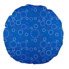 Circles Large 18  Premium Flano Round Cushions