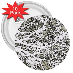 Linear Art Botanic Illustration 3  Buttons (10 Pack)  by dflcprintsclothing