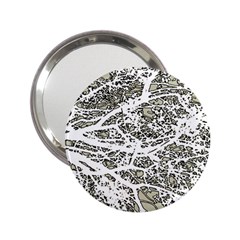 Linear Art Botanic Illustration 2.25  Handbag Mirrors