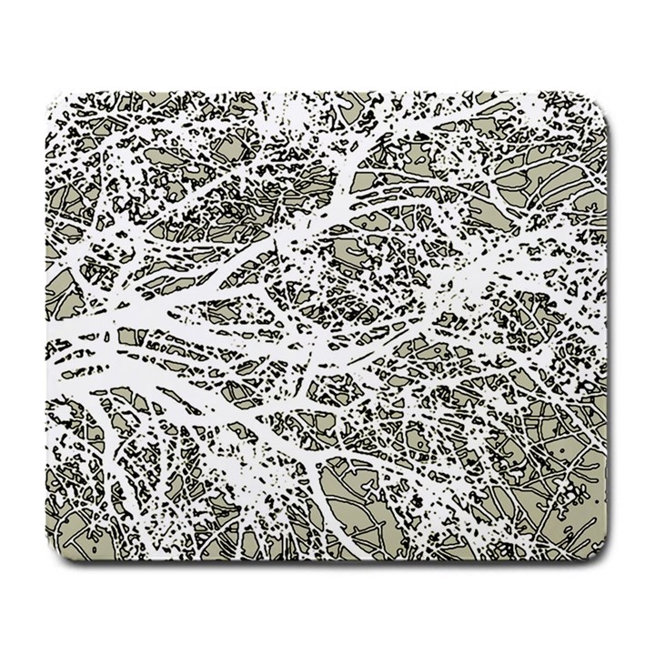 Linear Art Botanic Illustration Large Mousepads