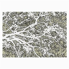 Linear Art Botanic Illustration Large Glasses Cloth (2 Sides)