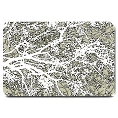 Linear Art Botanic Illustration Large Doormat  by dflcprintsclothing