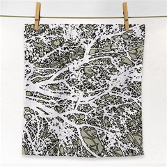 Linear Art Botanic Illustration Face Towel