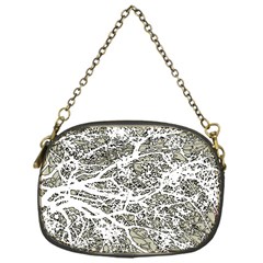 Linear Art Botanic Illustration Chain Purse (One Side)