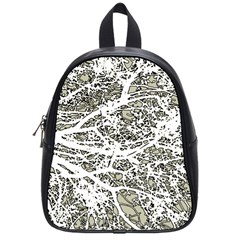 Linear Art Botanic Illustration School Bag (Small)