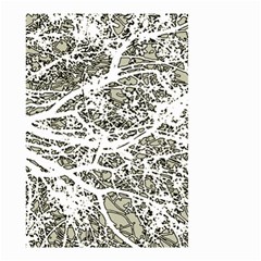 Linear Art Botanic Illustration Small Garden Flag (two Sides)